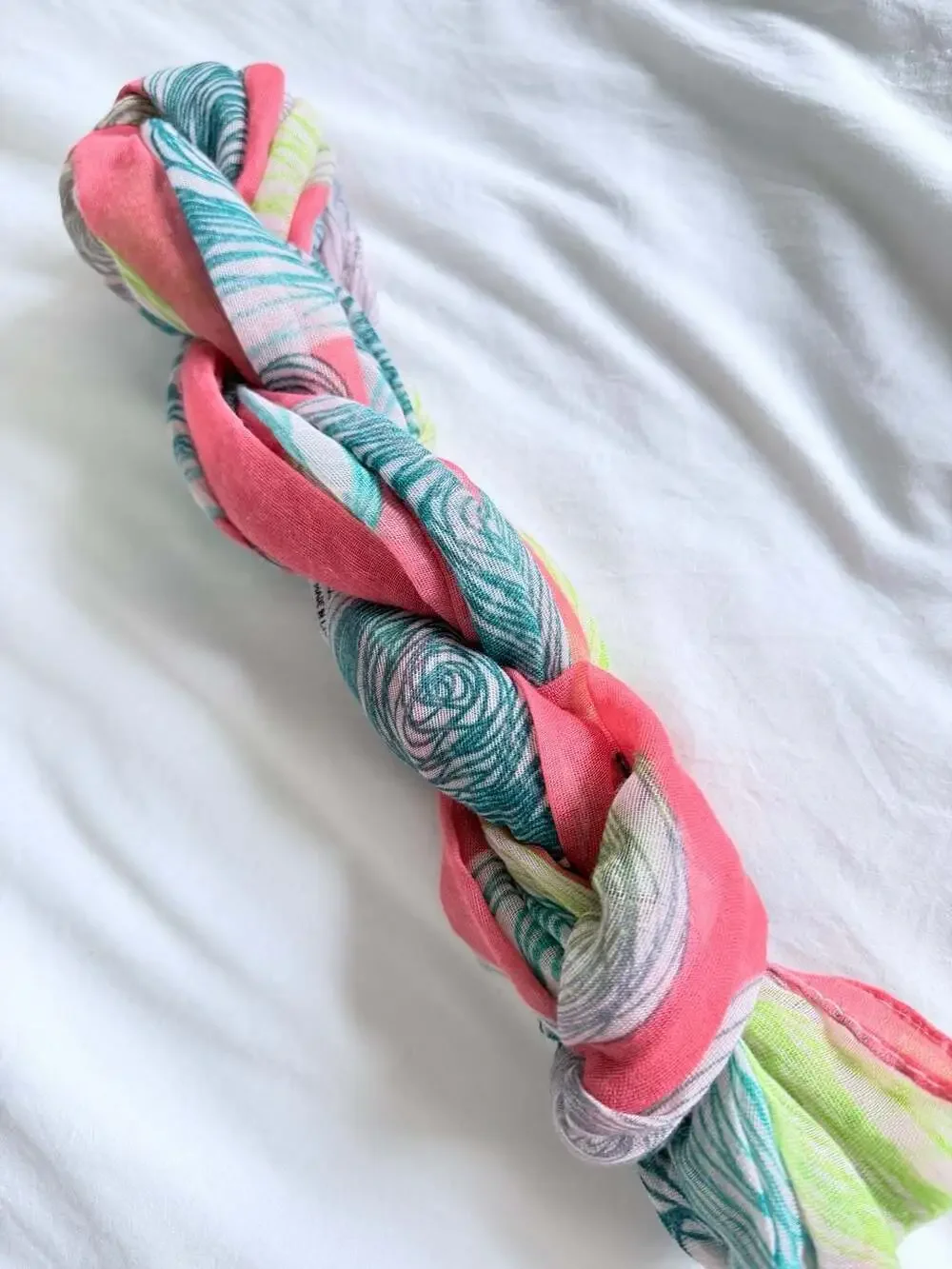 Vivian & Vincent Abstract Spiral Print Infinity Loop Scarf, 100% Viscose